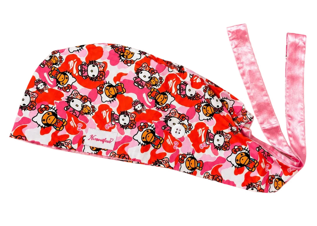 Pink Bape Kitty Cap