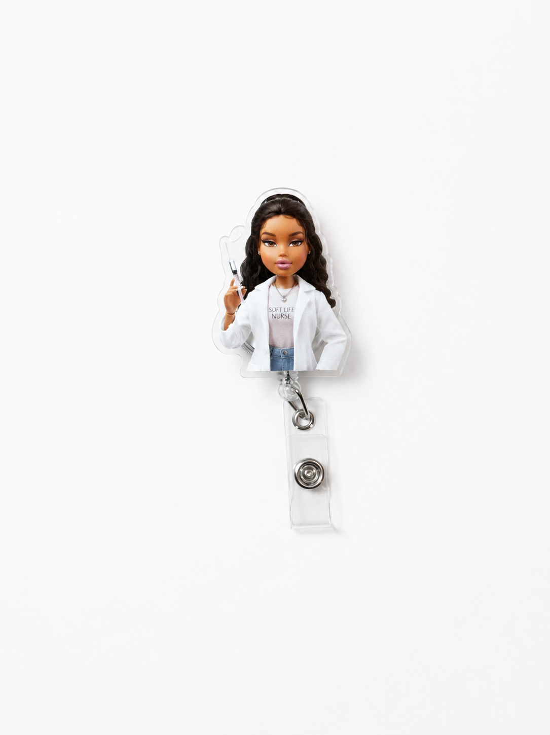 Aesthetic Nurse Badge Reel